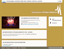 Tablet Screenshot of musikfestspiele-potsdam.de